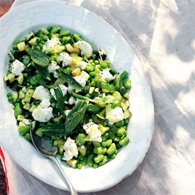 Mint, Bean & Feta Salad