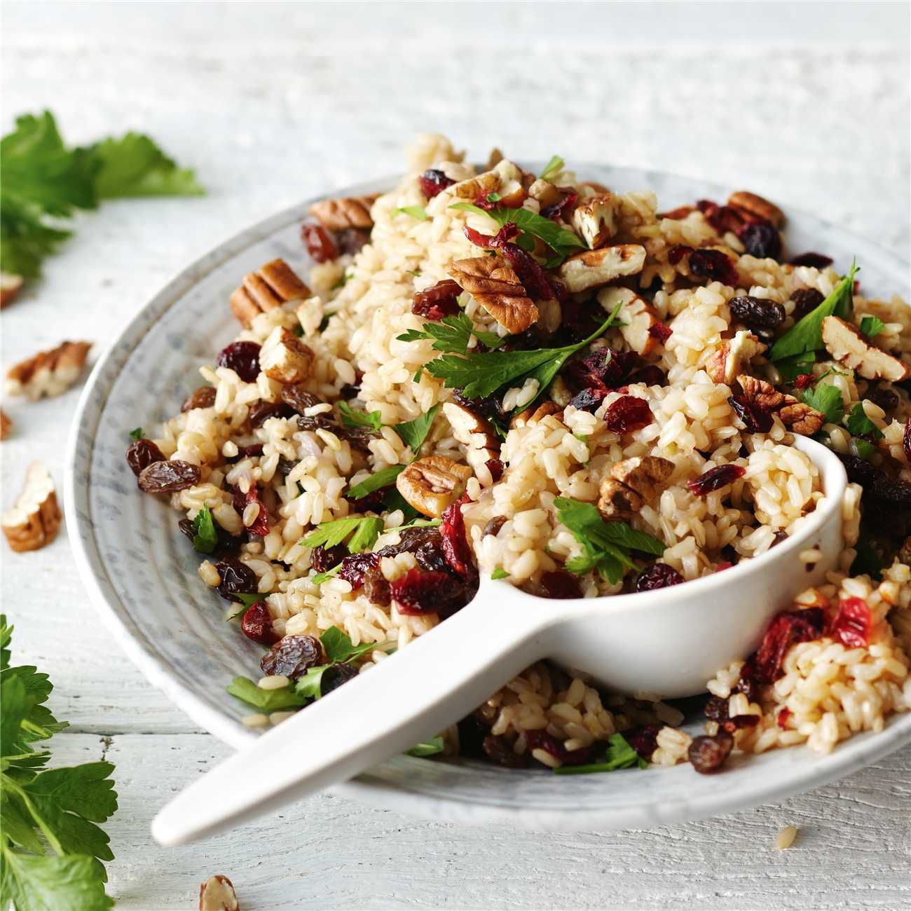 Pecan and Cranberry Pilaf