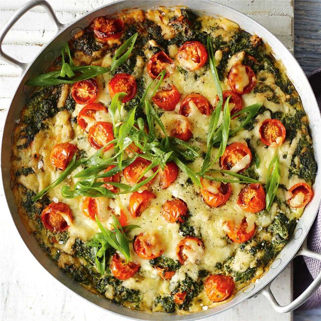 Spinach & Tomato Bake