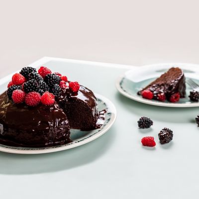 Decadent 100% Cacao Dark Chocolate Cake