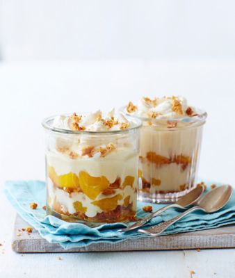 Mini Trifles Peach, Lemon, And Amaretti
