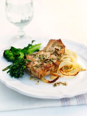 Roasted Pork Chops With Mustard Rub
