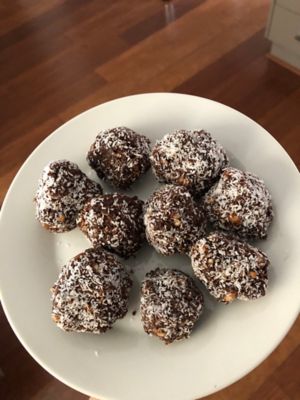 Choc Caramel Scotch Finger Balls