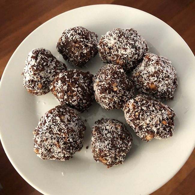 Choc Caramel Scotch Finger Balls
