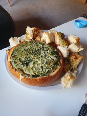 Spinach cobb loaf
