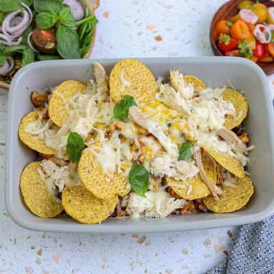 Dump & Bake Chicken Taco Casserole