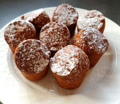 Banana & choc muffins