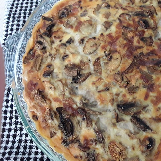 Sour Cream and Mushroom Pie