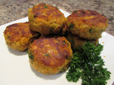 Curried Chickpea Patties