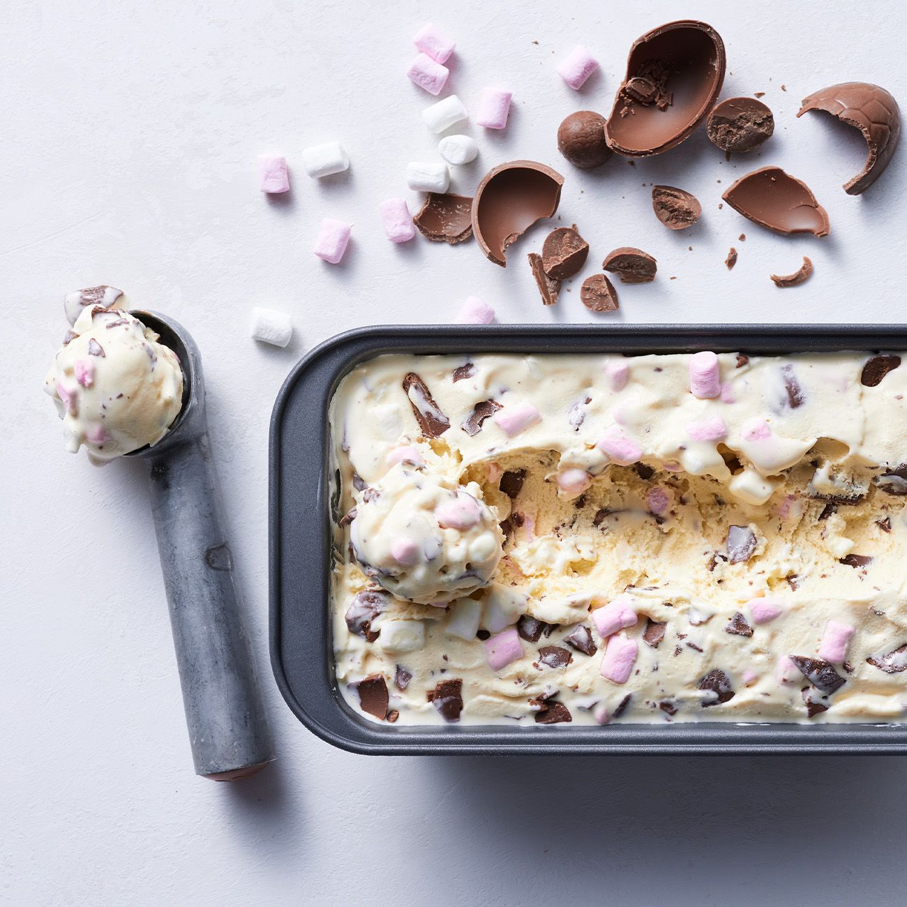 Leftover Easter-egg Ice-cream