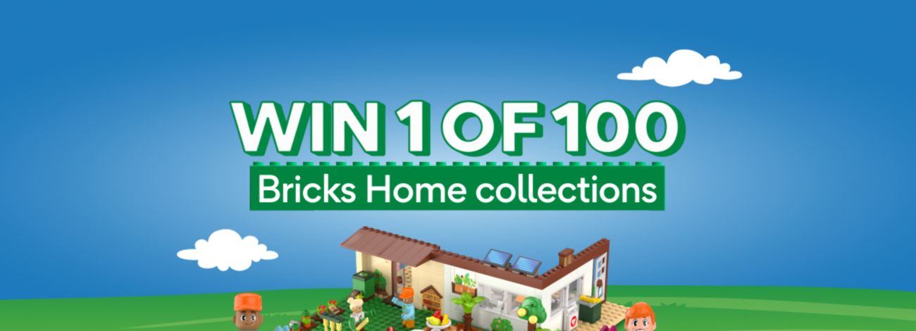 Win 1 of 100 Bricks Home collections.