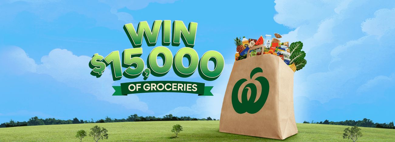 Shop online for a chance to win $15,000 worth of groceries