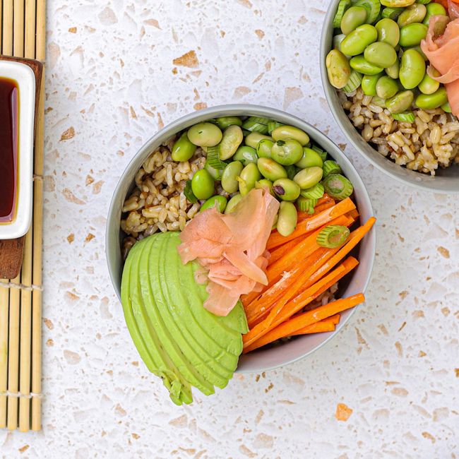 Edamame & Ginger Sushi Salad