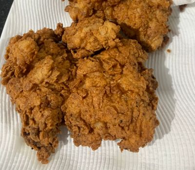 Crunchy fried chicken