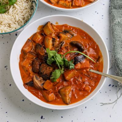 Eggplant & Mushroom Curry