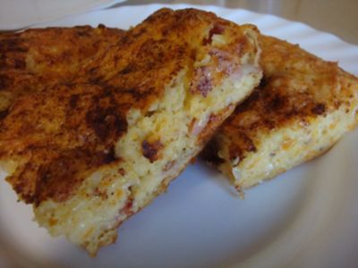 Creamed Corn & Bacon Slice