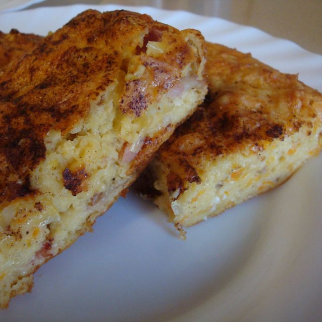 Creamed Corn & Bacon Slice
