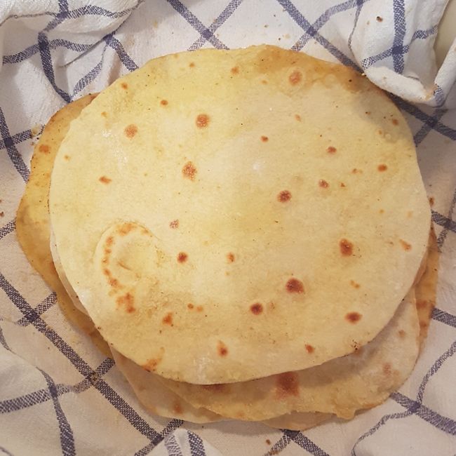 Rustic Garlic Pita Breads