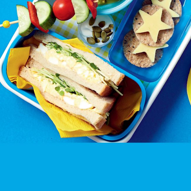 Egg & Sprout Sandwich + Snacks