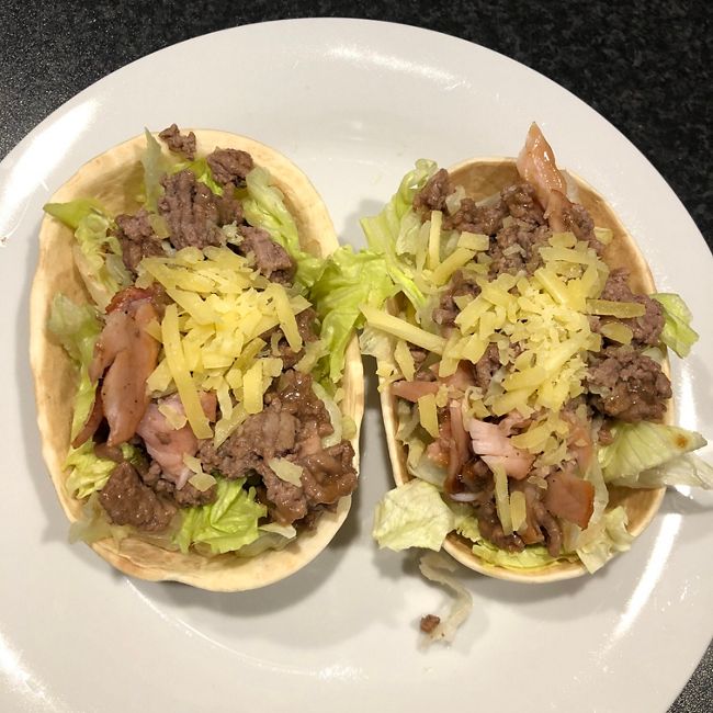 Beef Tortilla Boats