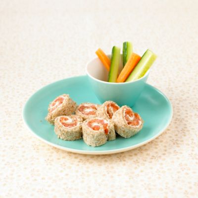 Smoked Salmon & Cream Cheese Pinwheel Sandwiches