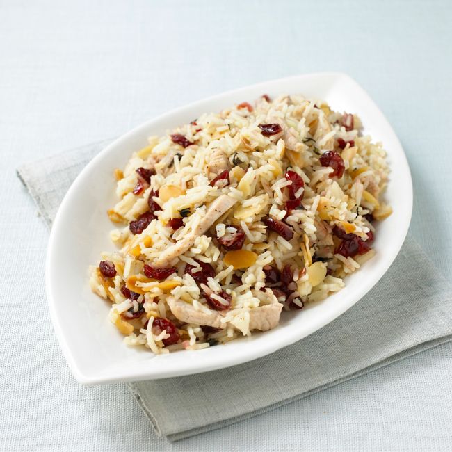 Turkey, Almond, & Cranberry Pilaf