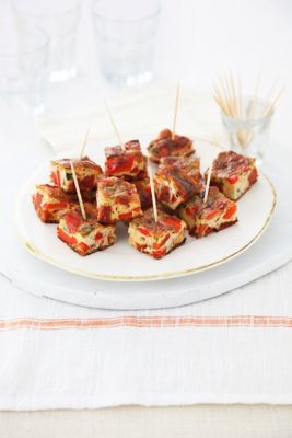 Red capsicum & Chorizo Frittata