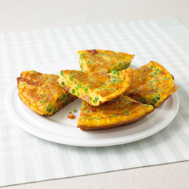 Pancetta & Pea Frittata