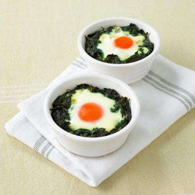 Baked Eggs With Spinach