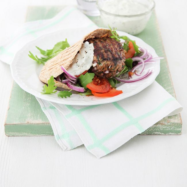 Minted Lamb Burgers