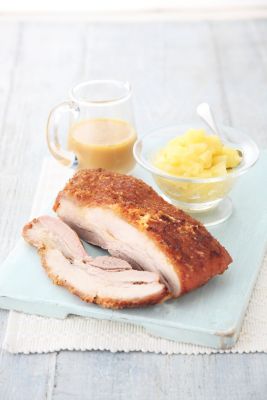 Crispy Pork Belly With Apple Sauce