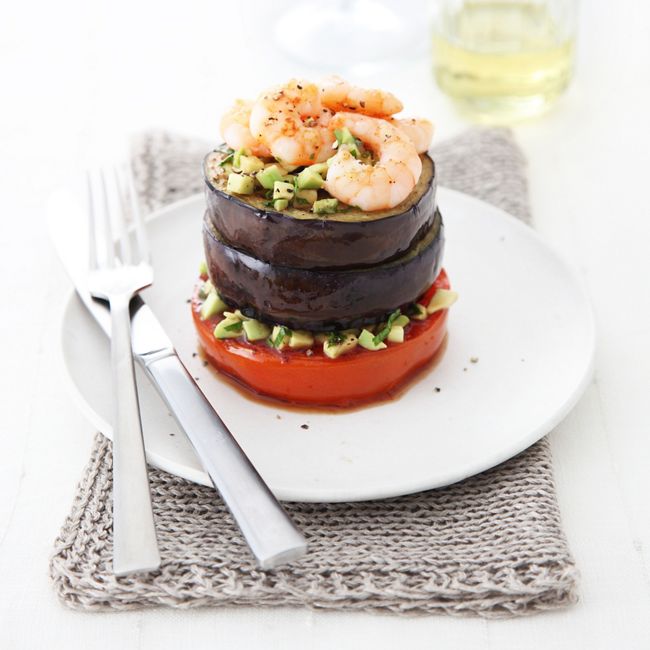 Summery Prawn Towers
