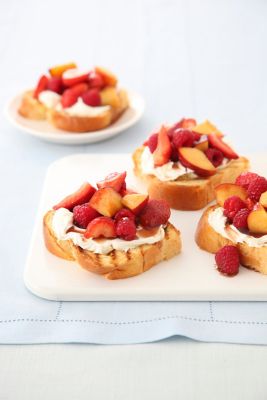 Soft Fruit Bruschetta With Mascarpone