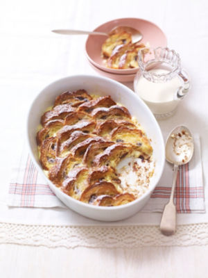 Chocolate Croissant Bread & Butter Pudding