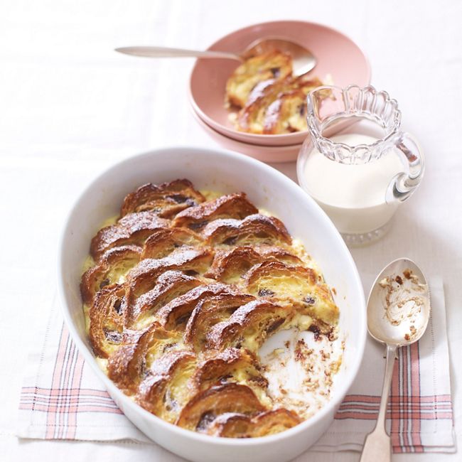 Chocolate Croissant Bread & Butter Pudding