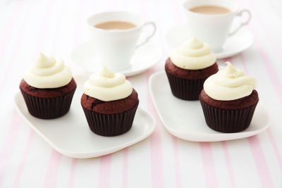 Red Velvet Cupcakes With Cream Cheese Icing