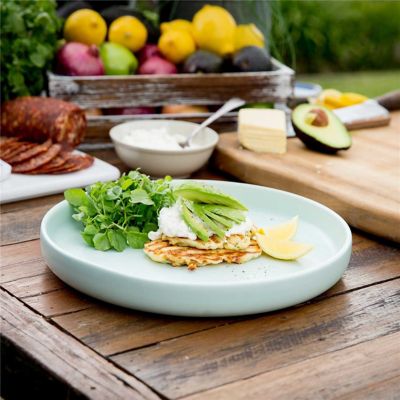 Savoury Griddle Cakes with Salami & Cheddar