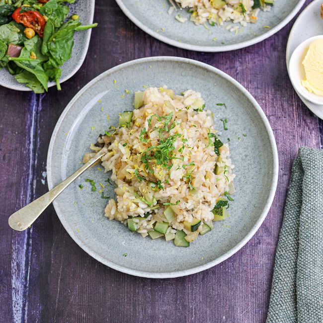 Fennel & Zucchini Vegan Risotto