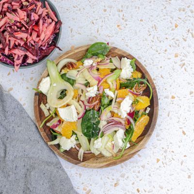 Fennel, Orange & Goats Cheese Salad