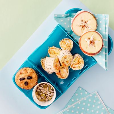 Egg, Cheese & Lettuce Wrap + Snacks