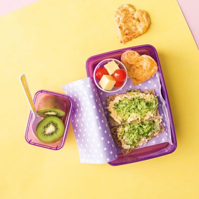 Mashed Egg & Cucumber Crispbreads + Snacks