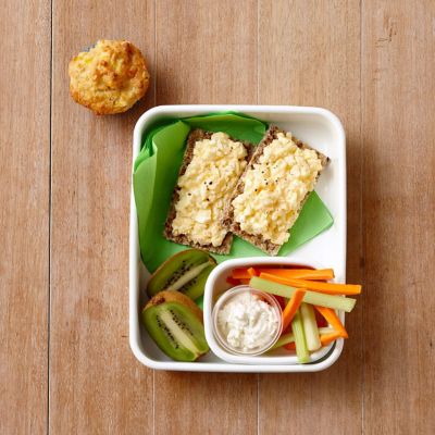 Mashed-Egg Crispbreads + Snacks