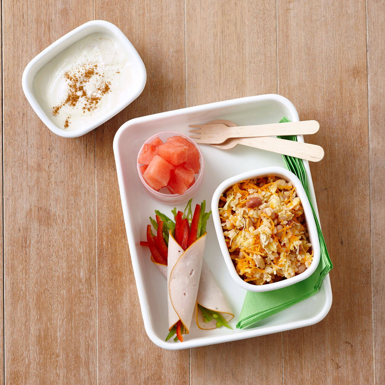 Rice & Bean Salad + Snacks