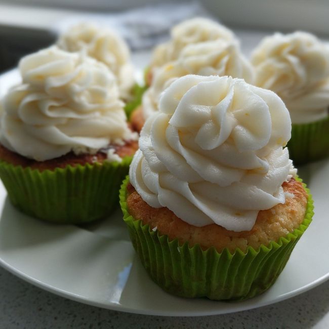 Lemon Cupcakes with Cream Cheese Frosting