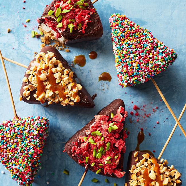 Chocolate-dipped Cheesecake Wedges