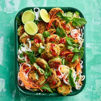 Healthier Fish-cake Salad