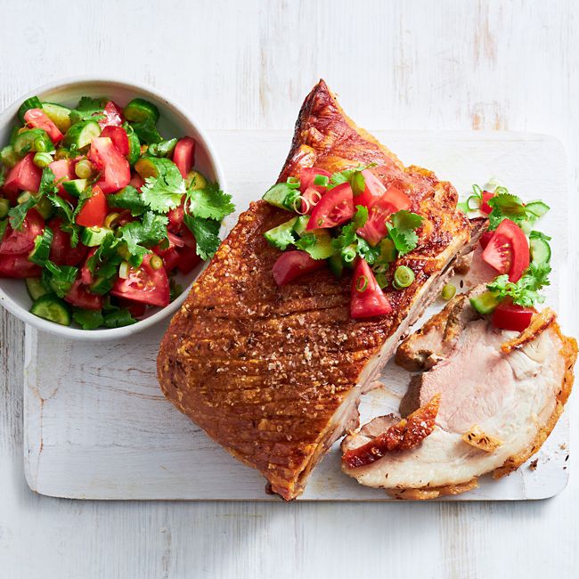 Roast Pork Shoulder with Tomato Salsa