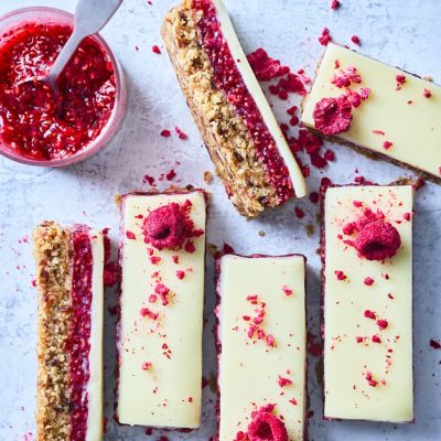 White Chocolate & Raspberry Jam Bars