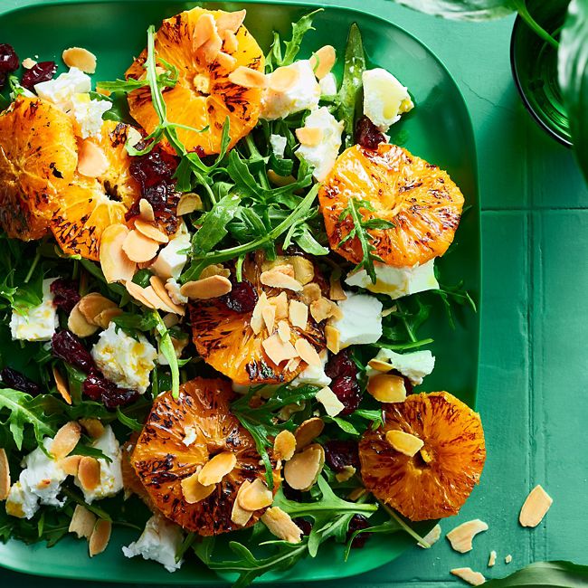 Caramelised Orange, Rocket & Feta Salad