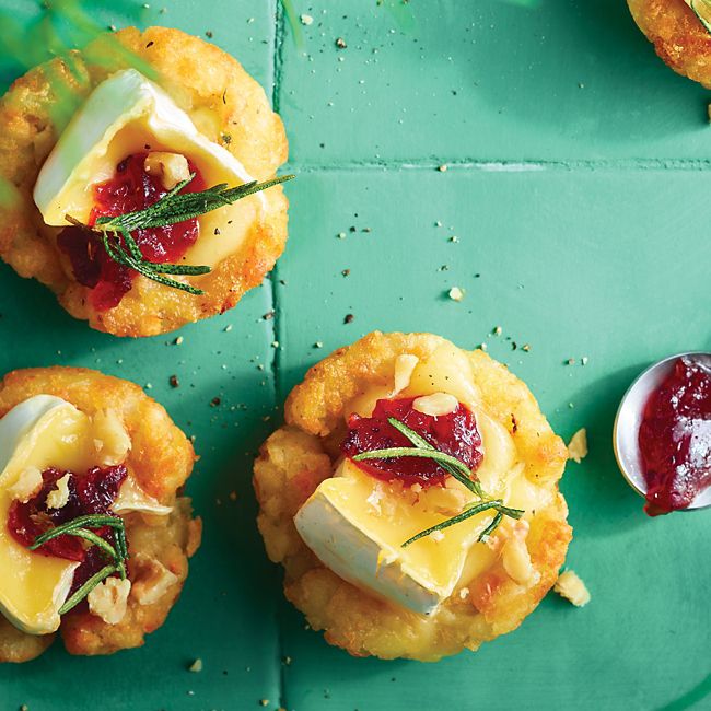 Cranberry & Brie Potato Bites